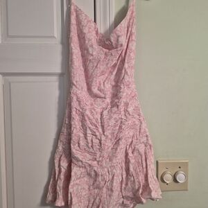 Elegant Pink Floral Dress